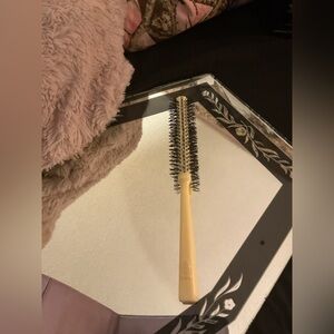 Vintage Goody Blow Dry Styling Round Hair Brush Short Stiff Bristles Tight Curl